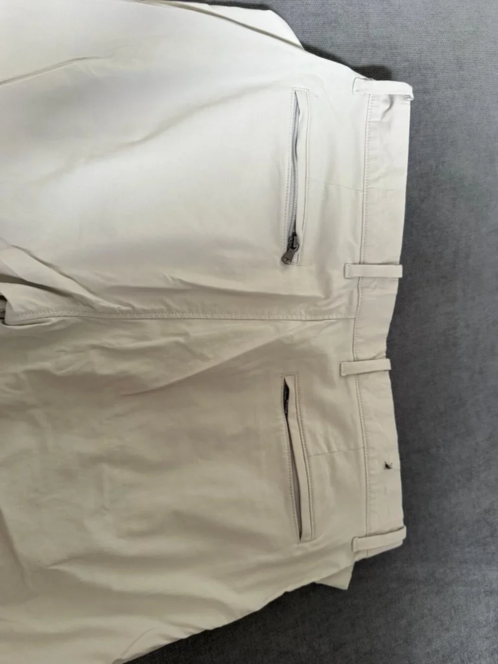 J.Crew Stretch Chino Pants Men's 33x30 Khaki Stone Flat Front Casual Dress Pants